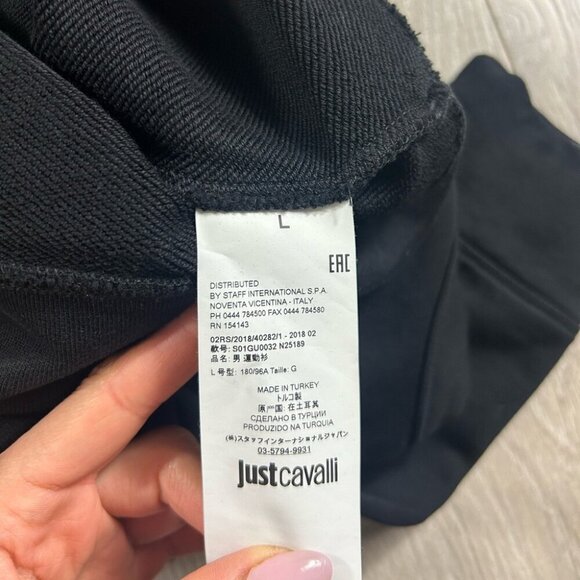 Just Cavalli Lion Logo Printed Crewneck Sweatshirt - Picture 9 of 12